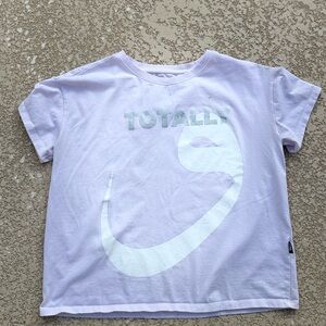 Kids White Graphic T-Shirt